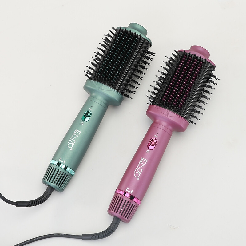 Enzo EN-4110 Brosse Sèche-cheveux électrique à air chaud à ions négatifs Brosse à lisser Peigne 1500W image