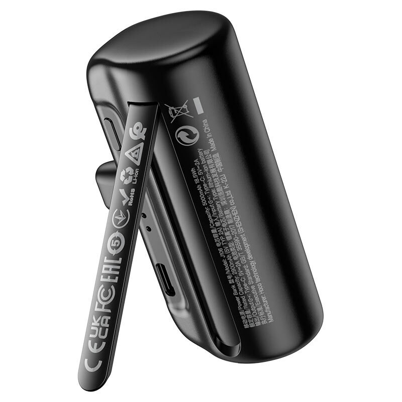 prise en charge de la banque d'alimentation de poche hoco j106 tc 5000 mah