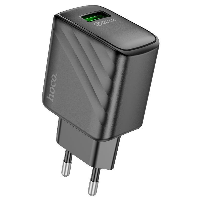 hoco cs21a rich qc3 single port wall charger eu housing