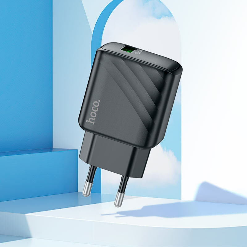 hoco cs21a rich qc3 single port wall charger eu overview