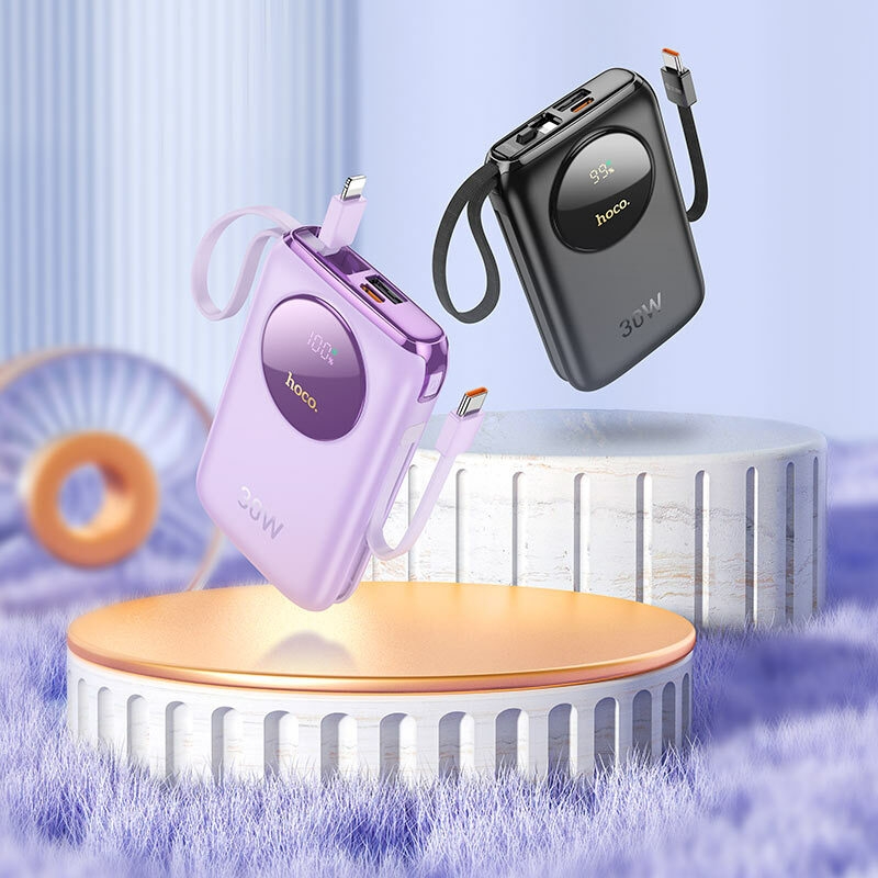 Présentation de la banque d'alimentation entièrement compatible Hoco Q19 Lucky 30 W 10 000 mAh