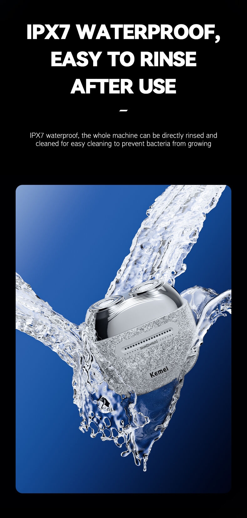 KEMEI km-t288 Pocket Size Waterproof Razor Mini Electric Shaver Cordless Beard Razor Replacement Shaver Manual Nose Hair Device factory