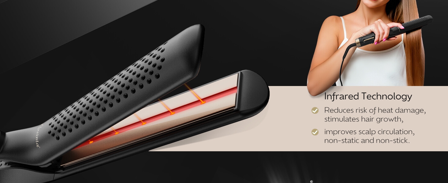 flat iron curling iron in one