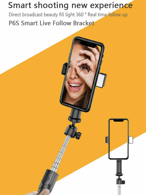 Auto Smart 360 Rotation Face Tracking 180 Degree Adjustment Stable Phone Tripod Selfie Stick supplier