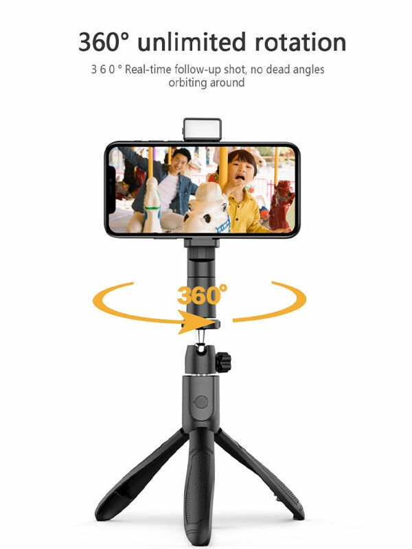 Auto Smart 360 Rotation Face Tracking 180 Degree Adjustment Stable Phone Tripod Selfie Stick supplier
