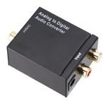 Convertisseur Audio analogique 2 x RCA vers numérique Toslink optique et Coaxial