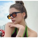 product_image_name-Générique-Monture carrée Lunettes de mode Rétro Épaissies Petite monture Lunettes de mode Orange pour femmes-1