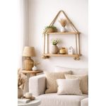 product_image_name-Générique-Étagère Murale avec Corde en Bois Naturel – Étagère Suspendue Décorative Style Bohème-1