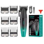 product_image_name-VGR-tondeuse à cheveux professionnelle 9000 tr/min lame en céramique Machine de coupe de cheveux entièrement en métal Interface USB Machine de barbier pour hommes - V-003-2