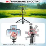 product_image_name-Long-Perche à Selfie avec Trépied pour Téléphone Portable, GoPro, Camera, LED Jusqu'à 157 cm Prise de Vue en Direct Stable L16-5