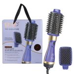 product_image_name-ENZO PROFESSIONAL-Sèche-cheveux électrique 2 en 1 en une étape, lisseur et styliste, volumateur rotatif, brosse à Air chaud électrique-1