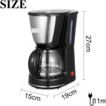 product_image_name-Sonashi-Machine à café électrique goutte à goutte Machine à café domestique 6 tasses Théière Cafetière à lait pour cadeau SMC-4989-3