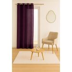 product_image_name-Générique-1 Voilage Violet Aubergine à Oeillets 140x240 cm - prêt à poser-1