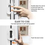 product_image_name-Générique-Serrure de réfrigérateur serrure de porte de congélateur Sécurité Pour Enfants Bébé En Plastique-5