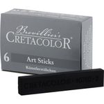 Cretacolor Craie De Fusain Noir  13 X 6 Mm - 6 Pièces -