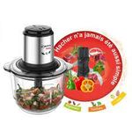 Robuste Hachoir 400W DAILY 2L - 4 Lames - Transparent