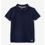 product_image_name-Vertbaudet-حزمة من 2 قميص بولوز للأولاد بنسيج بيكيه - 1 أزرق لائحة + 1 مخطط-6