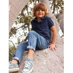 product_image_name-Vertbaudet-حزمة من 2 قميص بولوز للأولاد بنسيج بيكيه - 1 أزرق لائحة + 1 مخطط-7