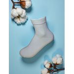 product_image_name-BONTI-12 Chaussettes en Cotton 100% - Parfumées - Sans Couture - Unisexes - Couleur Blanche.-1