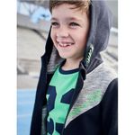 product_image_name-Verbaudet-سويت شيرت ولادي بسحاب  و بغطاء للرأس - رياضي - رمادي مرقش-3