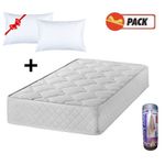 Europ arina ارتفاع 25 سنتيم متعددة الألوان D30 مرتبة مكانين 160*190سنتيم كثافة + وسادتين مجانا