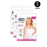 Intima Pack 3 Tricot De Peau Filles – A Bretelle - Coton - Blanc
