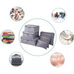 product_image_name-Générique-منظم السفر - أكياس تخزين - 6 قطع - رمادي-3