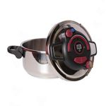 product_image_name-Unipro-Cocotte Minute Autocuiseur Inox 6 Litres Avec Minuterie - Compatible Tous Feux avec Ouverture Facile - UP-CM6G-6