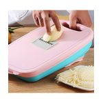 product_image_name-Générique-Planche À Découper Multifonction Avec Râpe - Rose-1