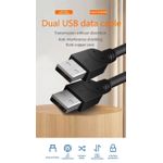 product_image_name-Générique-Cable USB-A 2.0 male vers USB-A 2.0 male avec Ferrite 1.5m -3