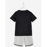product_image_name-Vertbaudet-Ensemble sport garçon T-shirt et Bermuda Oeko-Tex® - Vert Foncé-5