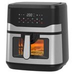 product_image_name-PLANETSAT-Friteuse sans Huile 9.2Litres-8programmes-Ecran tactile LED-GRIS-1