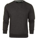 سترة برقبة دائرية للرجال - أسود