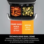 product_image_name-Ninja-Friteuse Air Fryer 7 En 1 sans huile 10.4L 2470W Tactile - 7 PROGRAMMES Dual Zone et 2 Compartiments avec Separateur - Foodi Flexdrawer AF500EU-5