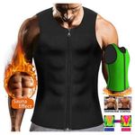 product_image_name-Générique-Gilet Amincissant (Sudation) Débardeur de Fitness - Noir/Vert-1