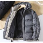 product_image_name-Fashion Collection-Blouson Bombers Homme KAWI Légere Jacket d'hiver élègante avec capuche DouDoune Tendance 2025 Veste Parka Chic Fashion Style décontracté - Gris-2