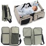 product_image_name-Générique-Lit De Voyage Pour Bébé Avec Rangement - Gris-1