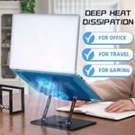 product_image_name-Générique-مبرد وحامل كمبيوتر محمول مريح دوار 360° وقابل للطي من سبيكة الألومنيوم مع تبريد بمروحتين YL-906-3
