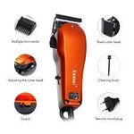 Kemei Tondeuse à Cheveux Electrique KM-9012, Pour Barbe Et Cheveux