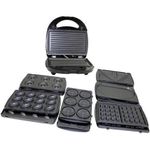 product_image_name-Sonashi- Panineuse Multi-Grill - SSM-862 -7in1 Presse Sandwich 640-760W Noir & Argent-4