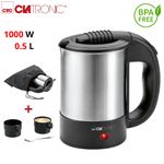 product_image_name-Clatronic-Bouilloire De Voyage 1000W 0.5L - Avec 2 Tasses Et Une Cuillère-1