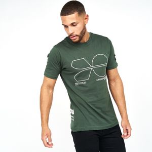 Cross Hatch Newlogo Tshirt Pour Homme- Vert (Ch119953).