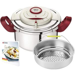 SEB Clipso P4411506 Easy Release Stainless Steel Pressure Cooker