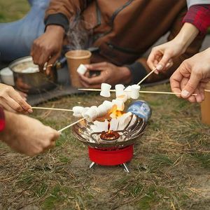 Réchaud de Camping Rond à Gaz Allumage Électronique pour Camping Bivouac Extérieur Randonnée