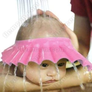 Casquette visière bonnet de bain pour shampoing douche bébé