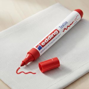 Edding Marqueur Textile Ed 4500 – Pointe Ronde 2-3 mm, Couleurs Vives, Lavable