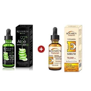 Roushun Pack-Sérum - Vitamin E Et D’Aloé Vera 92% - 30 Ml