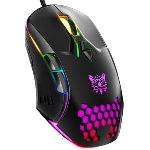 ONIKUMA Souris Gamer RGB Filaire 6400 DPI réglable/Souris Gaming 7