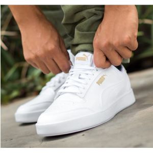 Basket Homme Sneakers NY 90's En Cuir Tendance Fashion Collection 2023 -  Blanc