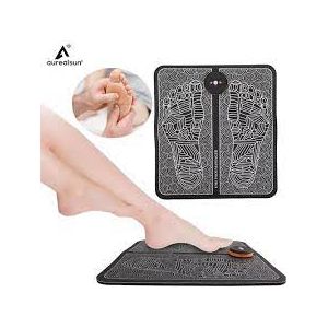 EMS بساط تدليك كهربائي للقدم من إي إم إس - أسود